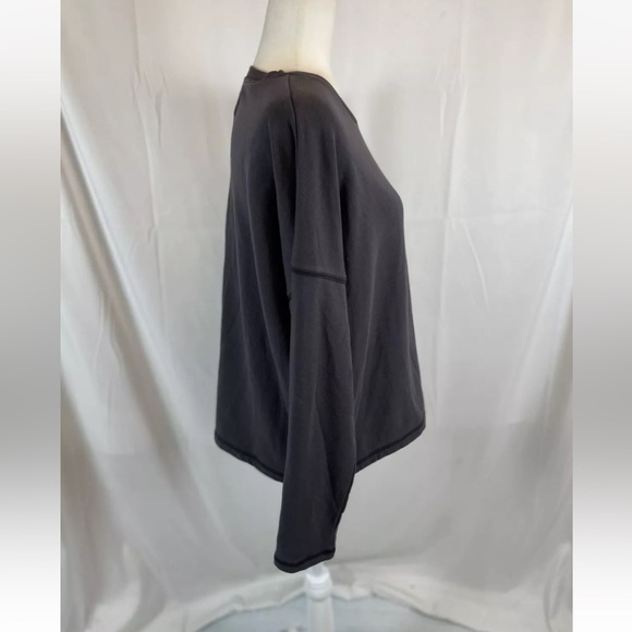 Madewell MWL Superbrushed Easygoing Sweatshirt Crew Neck Long Sleeve Gray Sz. M - Picture 6 of 16